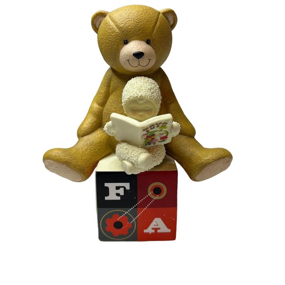 Department 56 Snowbabies Cozy Story Time FAO Bear‎ New - Picture 1 of 9
